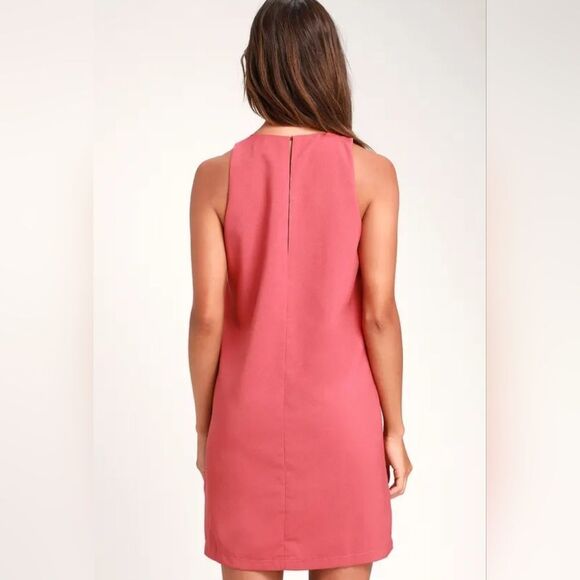 LULU'S Rusty Rose Shift Dress Size XS - Picture 4 of 6